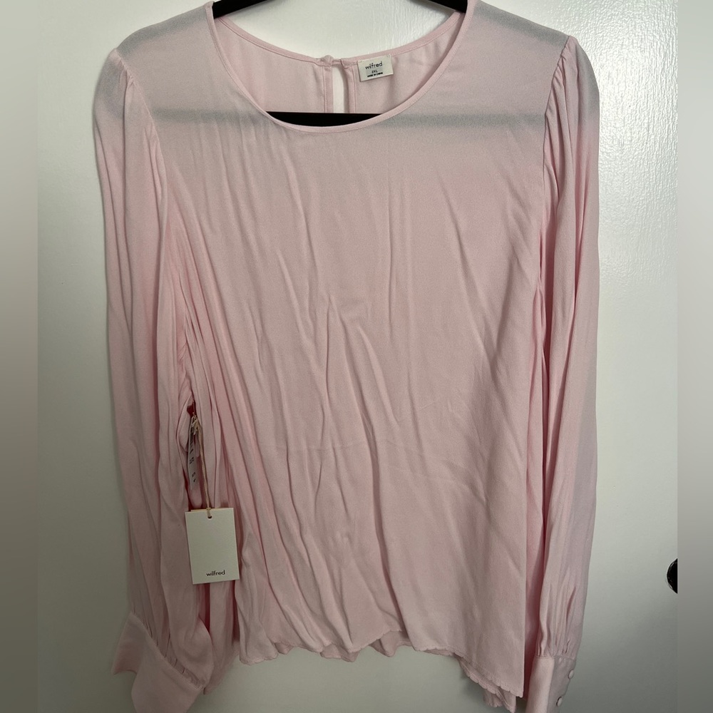 Wilfred Clarissa Blouse in Talc Pink, SIZE 2XL